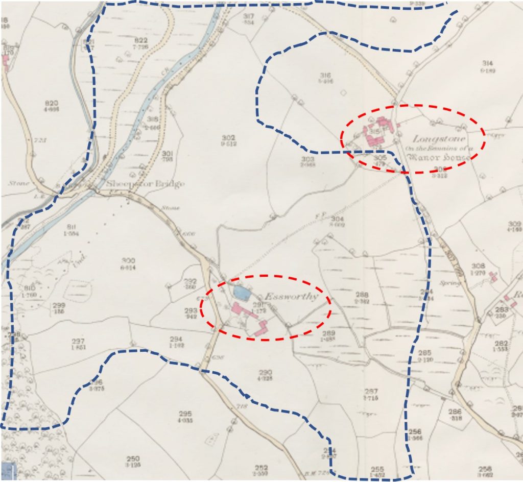 Longstone and Essworthy Farm Map