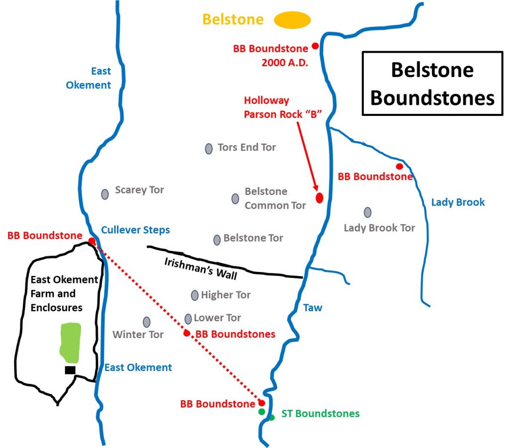 Belstone Boundstones Map