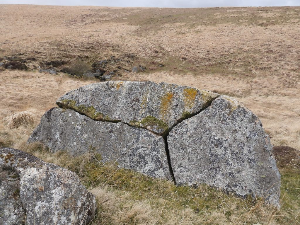 16. Large split rock