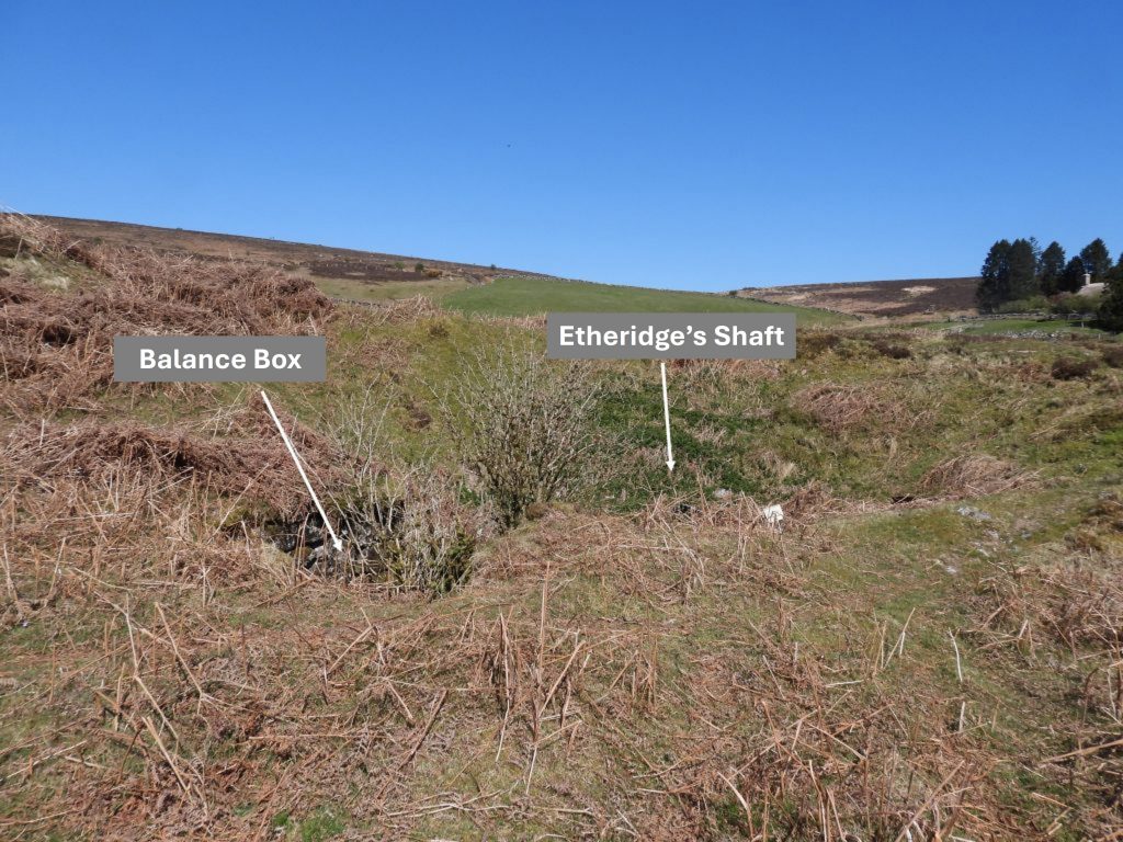 5. Etheridge's Shaft and Balance Box looking north