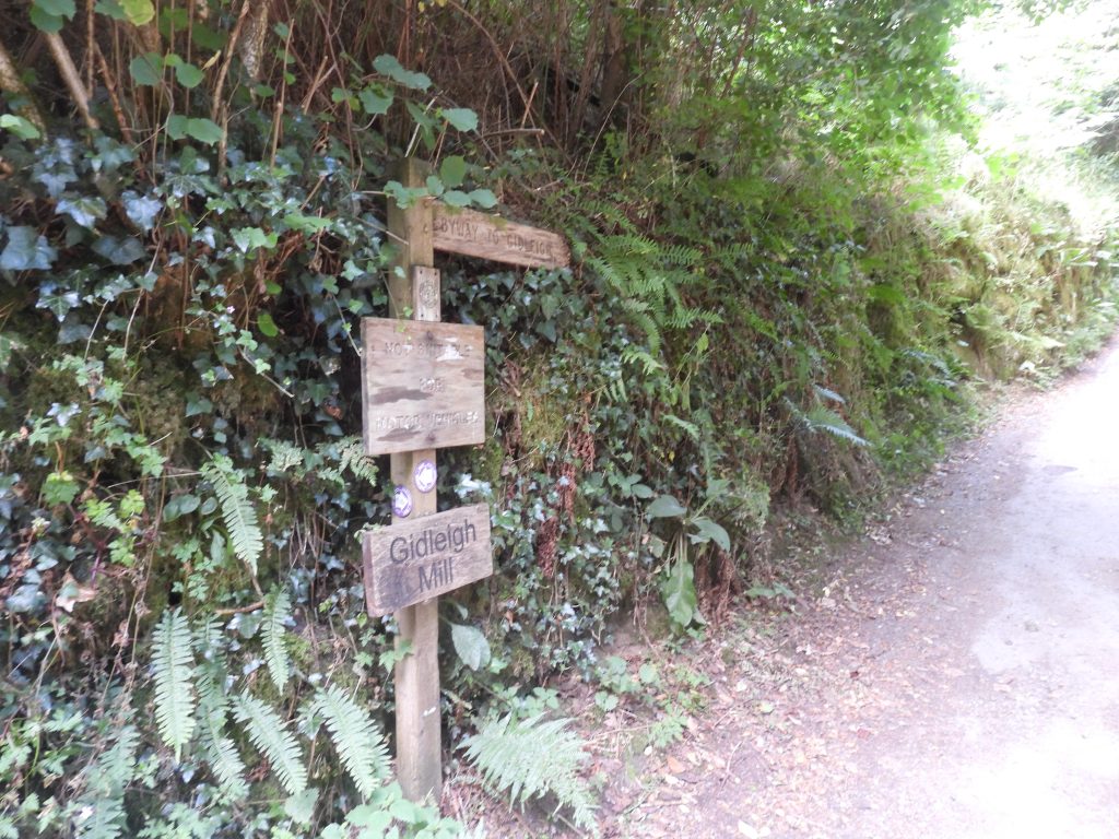 36. Gidleigh Mill Signpost