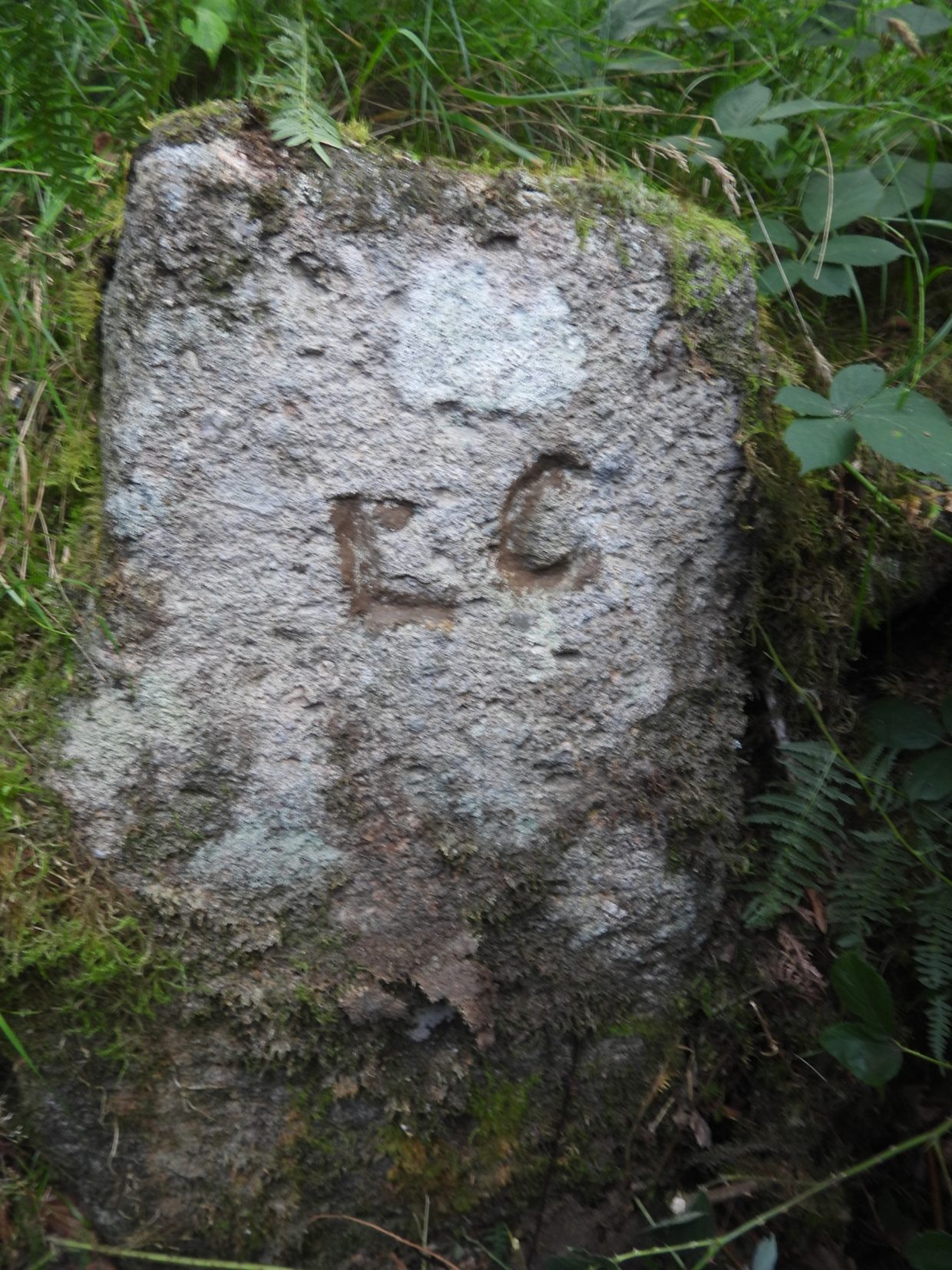 Postgate Farm Inscription Mystery inscription on gatepost of Vinneylake Farm Enclosures ...