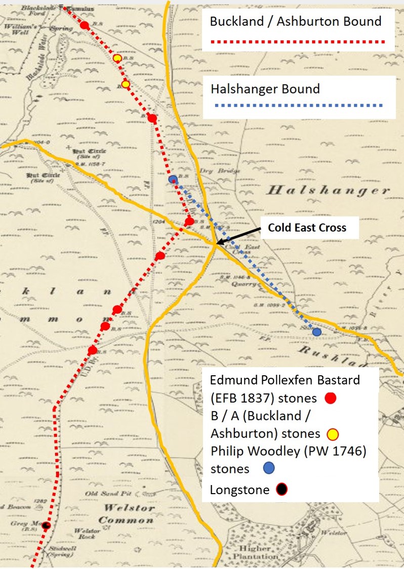 Drawing Layout of Halshanger and Buckland & Ashburton Boundaries