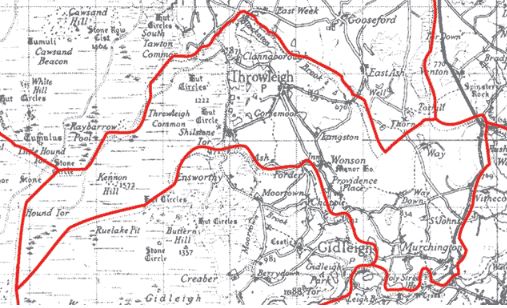 0. Throwleigh Parish Map