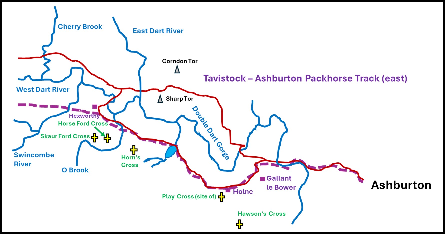 21. Route east map