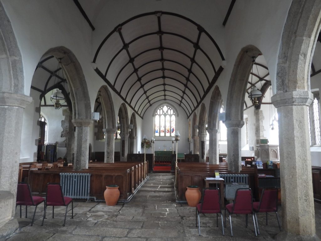 13e. Widecombe Church Interior a