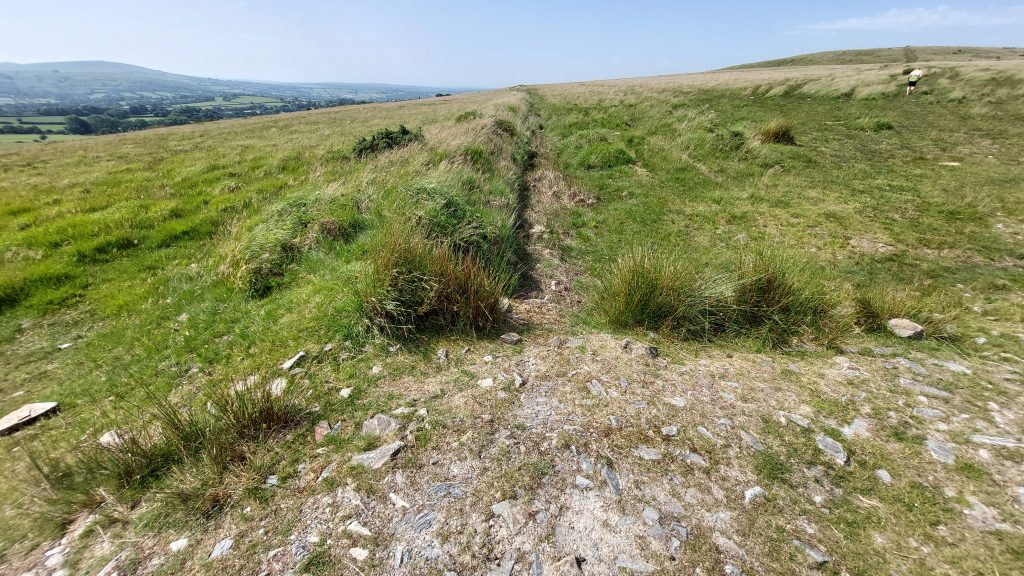 2. Leat on Gibbet Hill b
