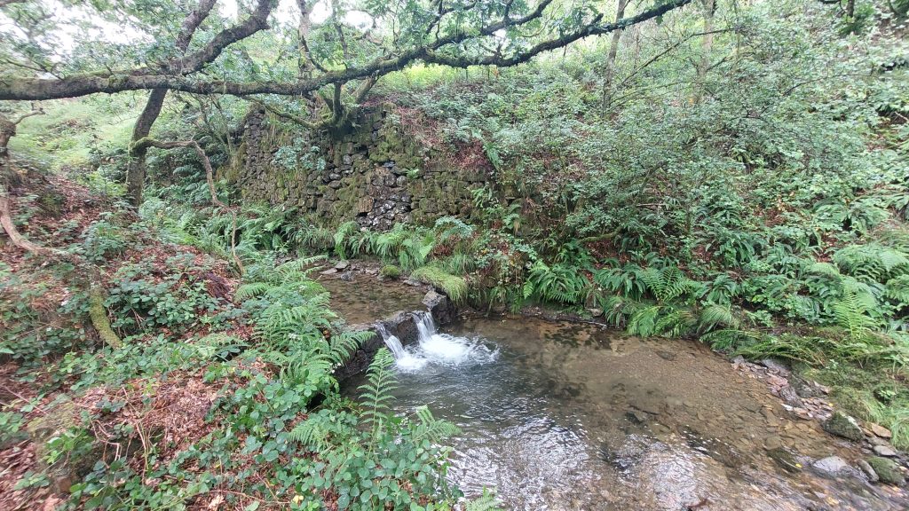 8.7 Twin Waterfall and tall retaining wall