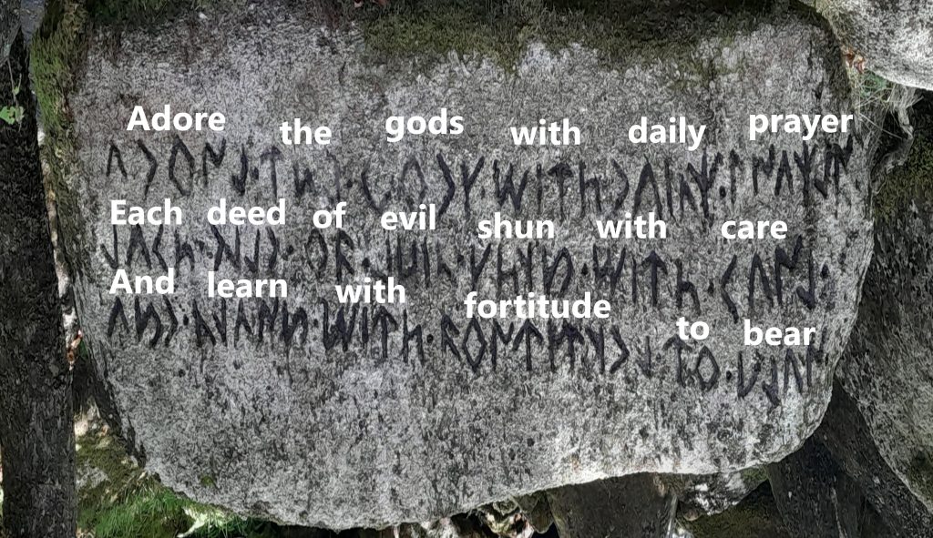 2d. Adore the Gods - translation