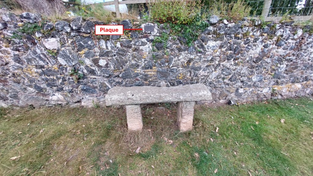 11. Plaque and Bench