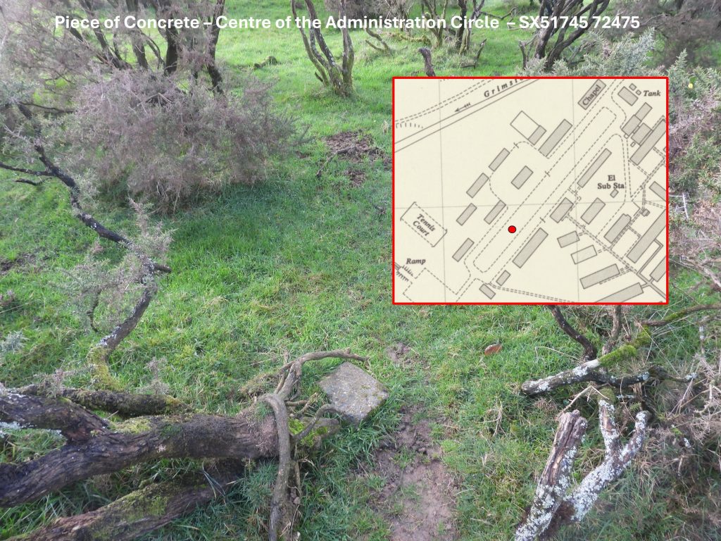 11c. Piece of Concrete – Centre of the Administration Circle  – SX51745 72475