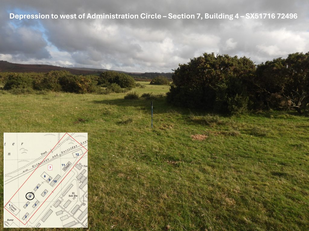 12d. Depression to west of Administration Circle – Section 7, Building 4 – SX51716 72496