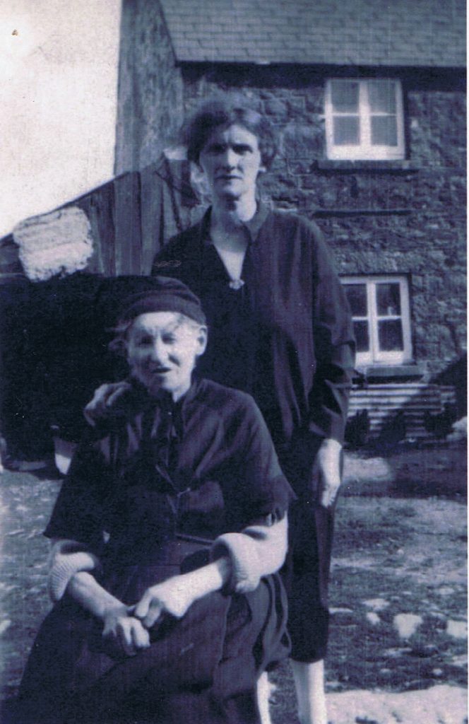 30. Hill Cottages Mrs Youngson and mother Fanny Hext Hill Cottages