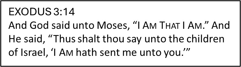 4a. Exodus 3 14