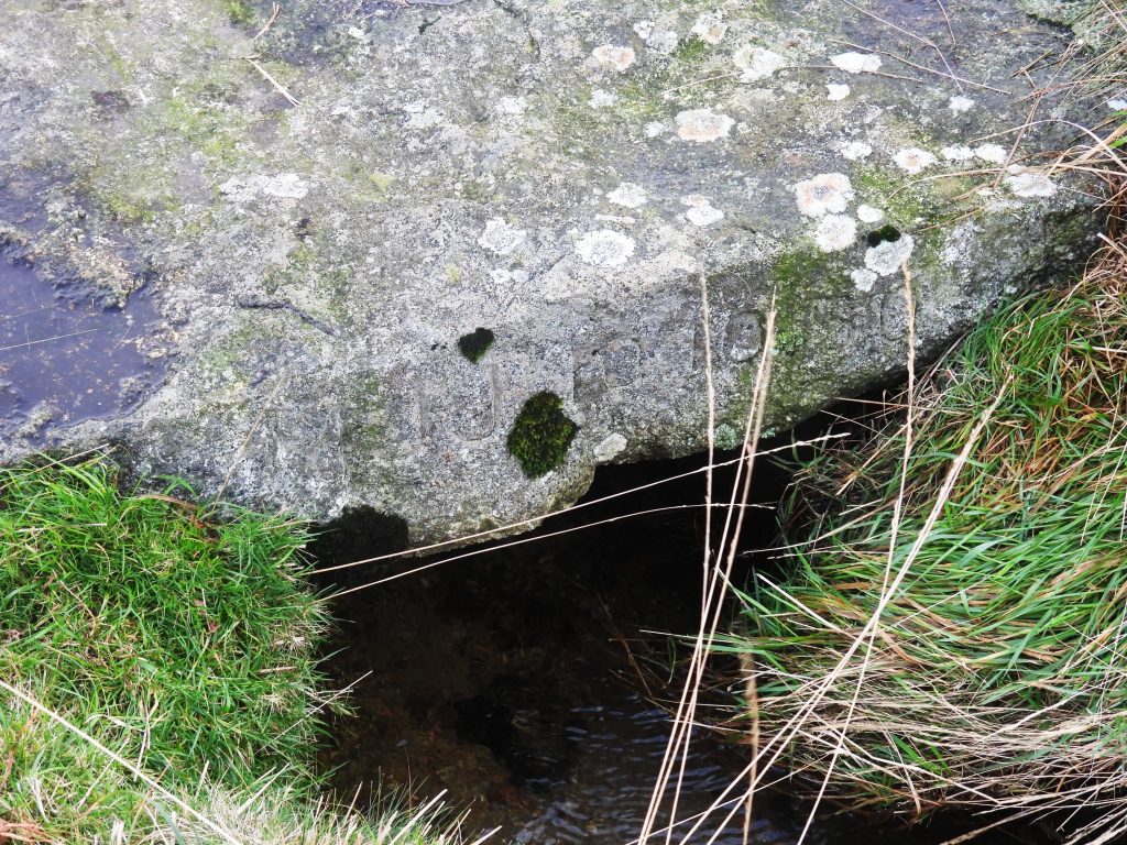 Holne Town Gutter Clapper Inscription 3