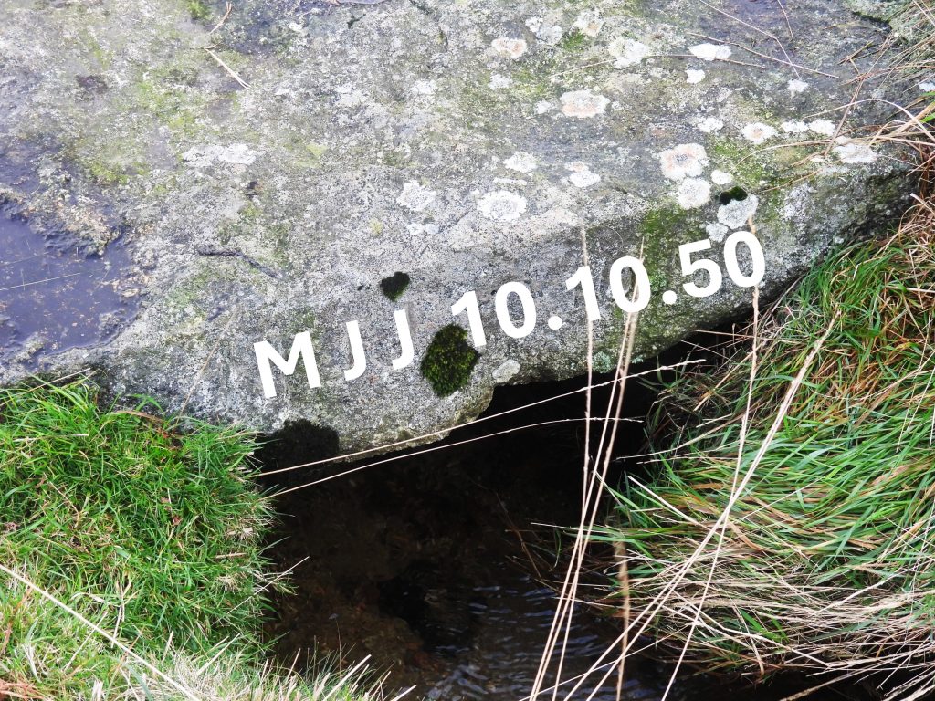 Holne Town Gutter Clapper Inscription 4