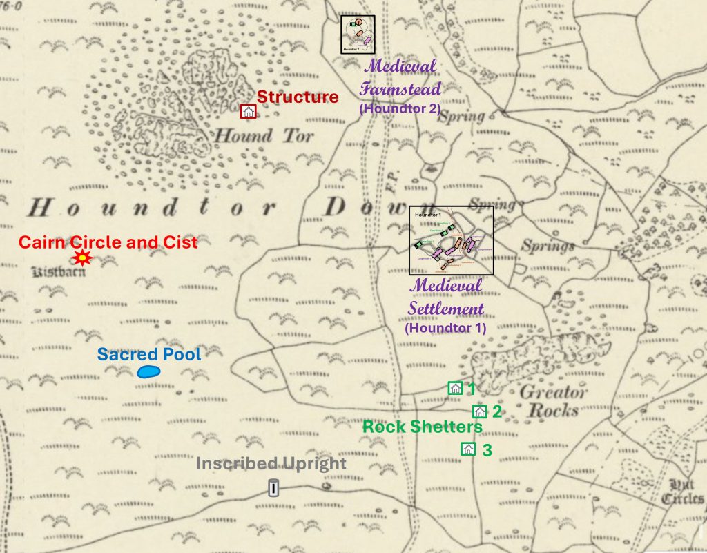 0. Map - Hound Tor area
