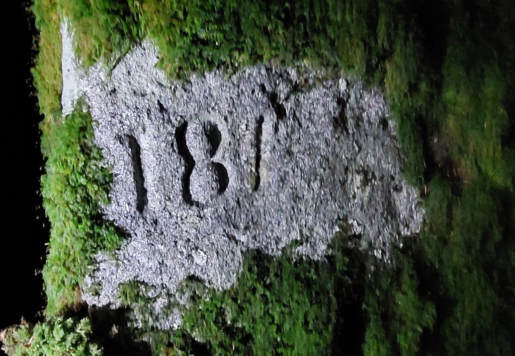 14. Unfinished date inscription at Norsworthy Farm