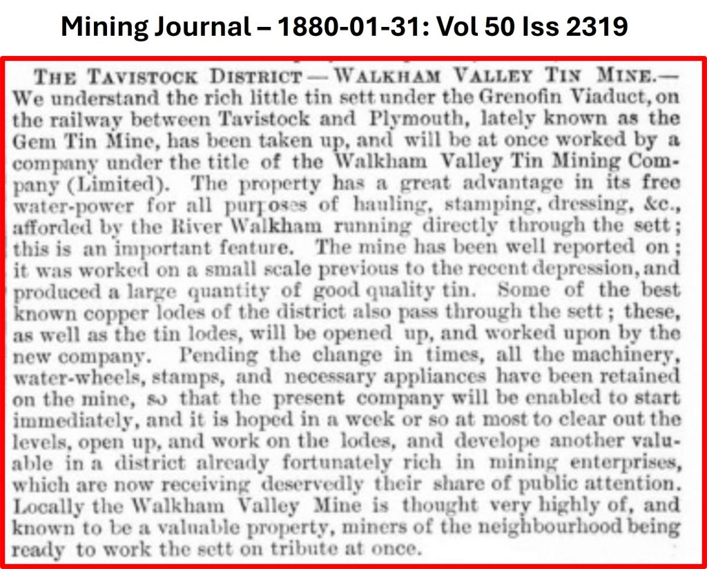3. Mining Journal - January 1880
