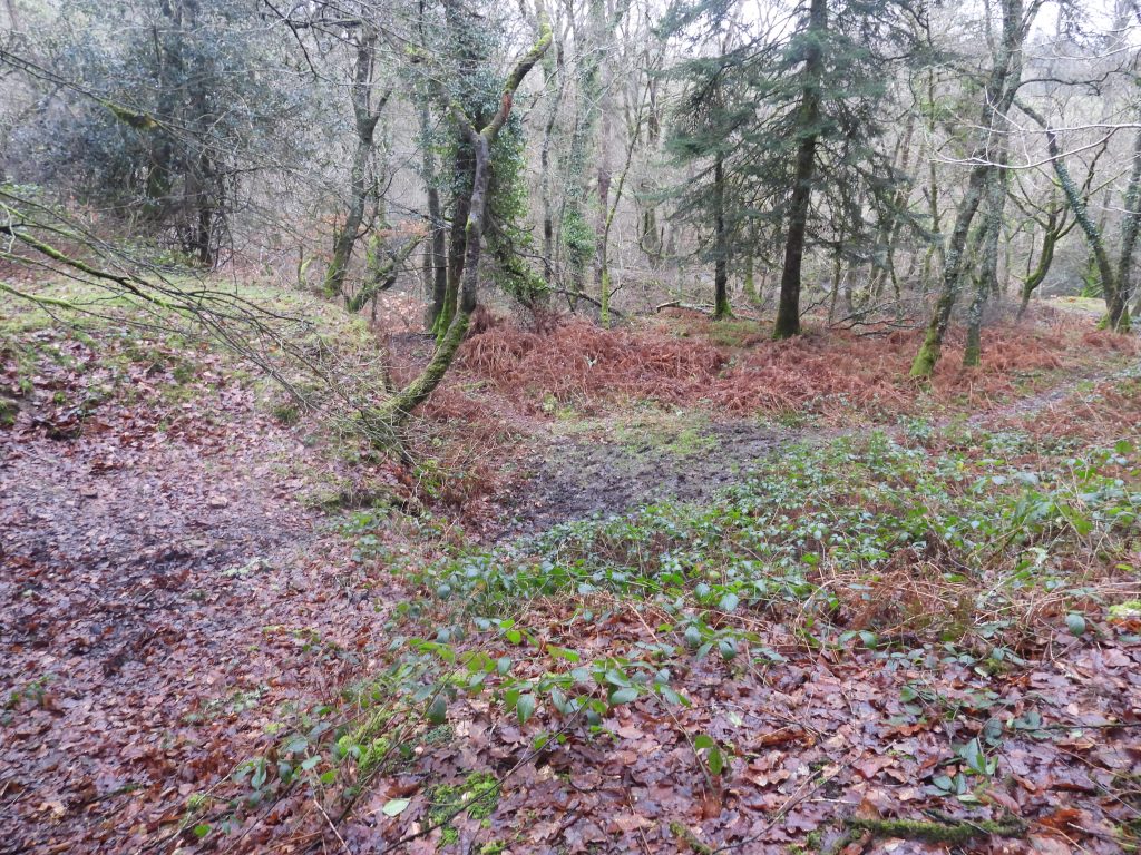 4. Walling below Adit