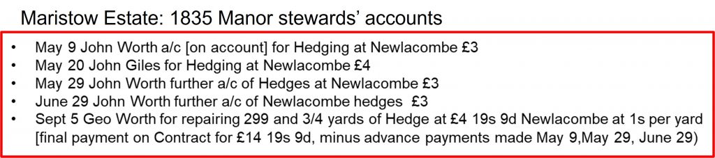 5. Maristow Accounts 1835