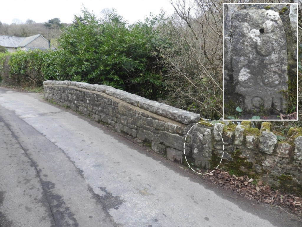 Ponsworthy Bridge (and dated stone) - SX7011 7389