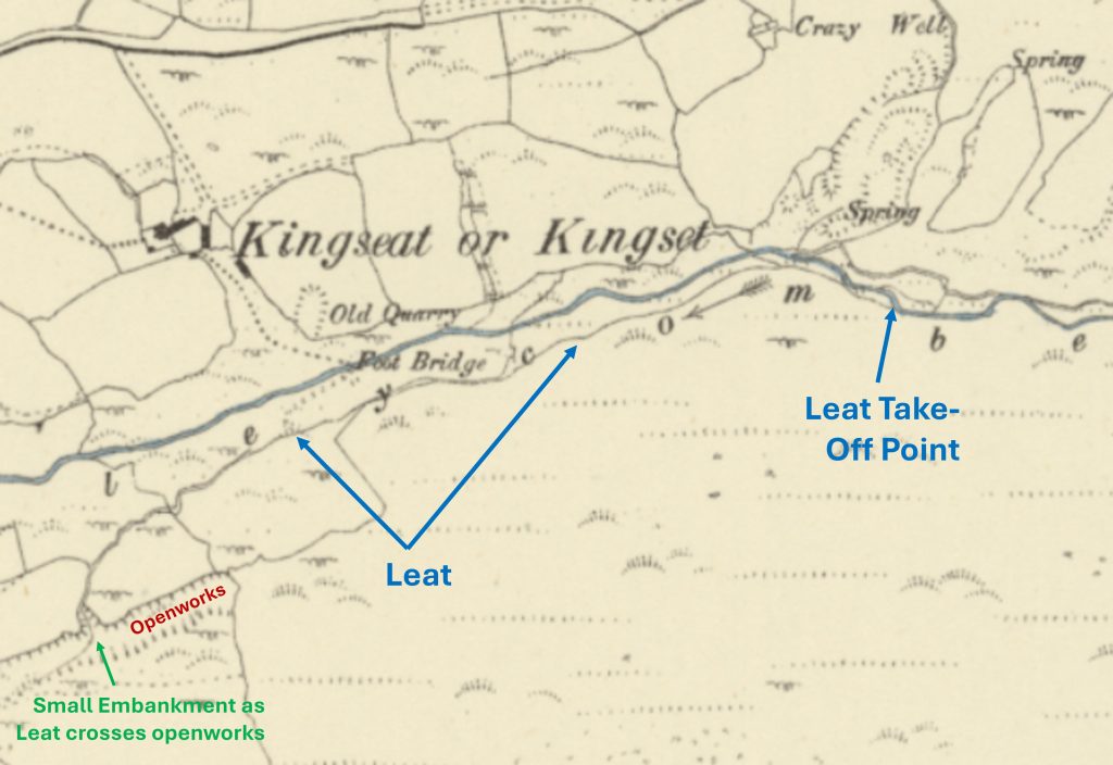 11c. Follow the Leat from openworks to take-off point