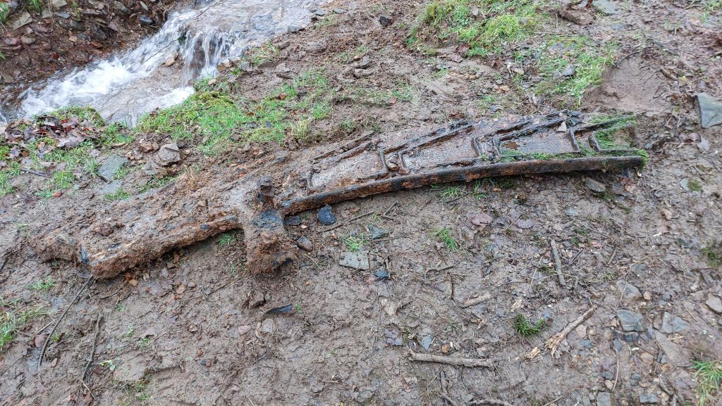 5. Part of wheel recovered