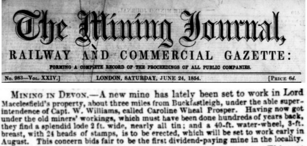 1. Mining Journal 24-06-1854
