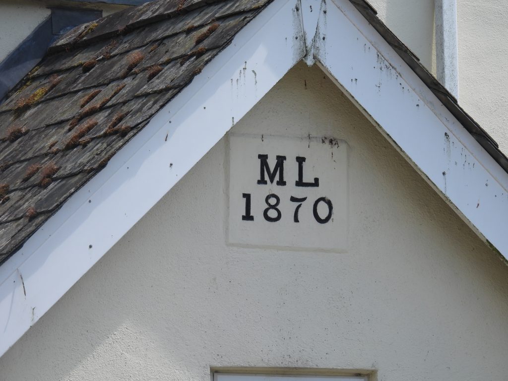 1b. Eggworthy Farm House date plaque