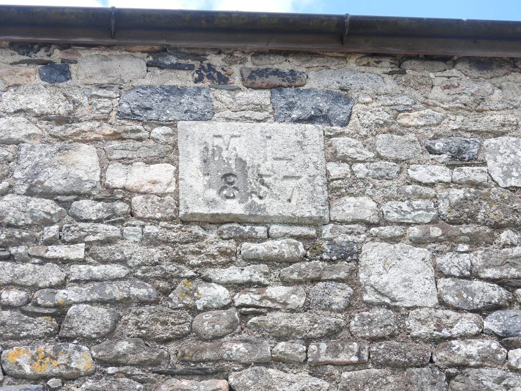 2b. Eggworthy Barn date plaque