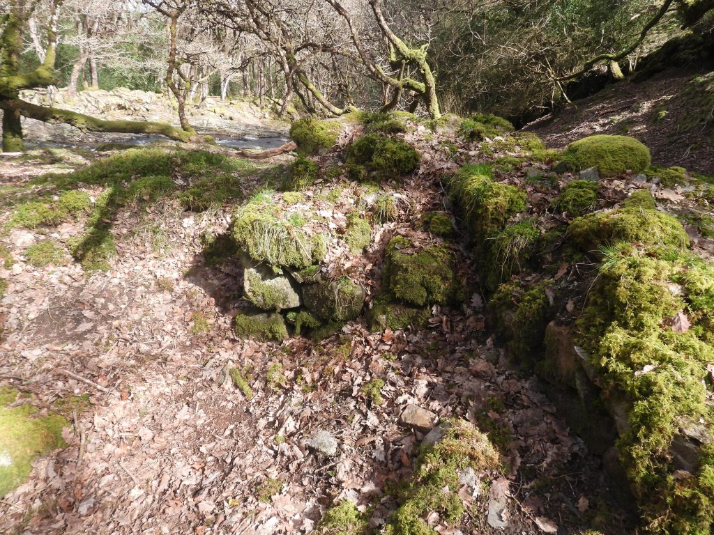 11. Close up of 4 courses of walling