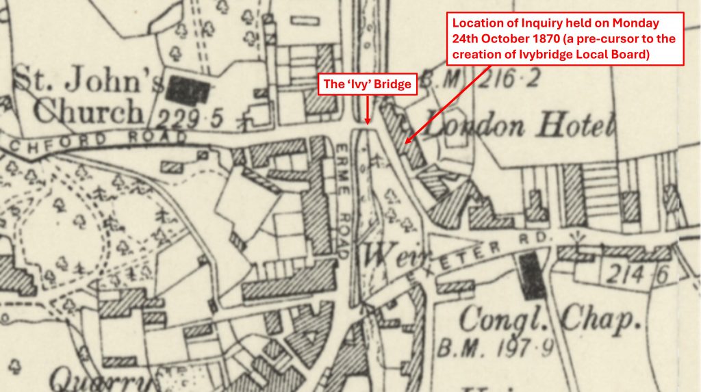 2. Map of Ivy-Bridge and London Hotel