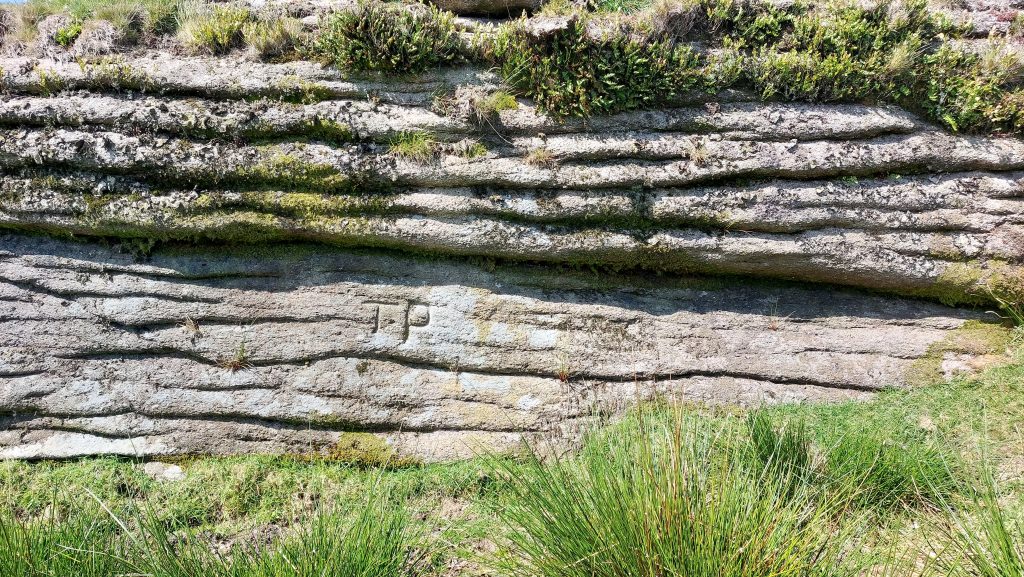 12a. TP Inscription on Hound Tor