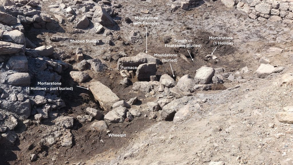 3b. Mill - General View from west - annotated