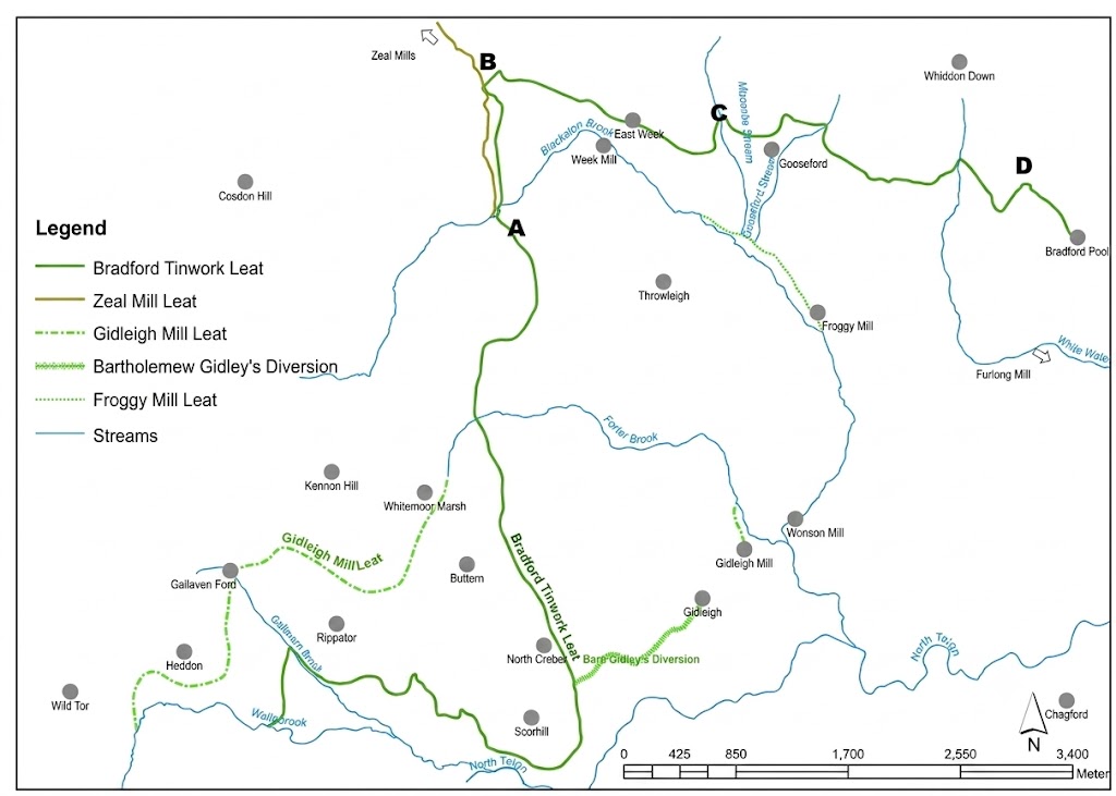 4a. Bradford Leat Map