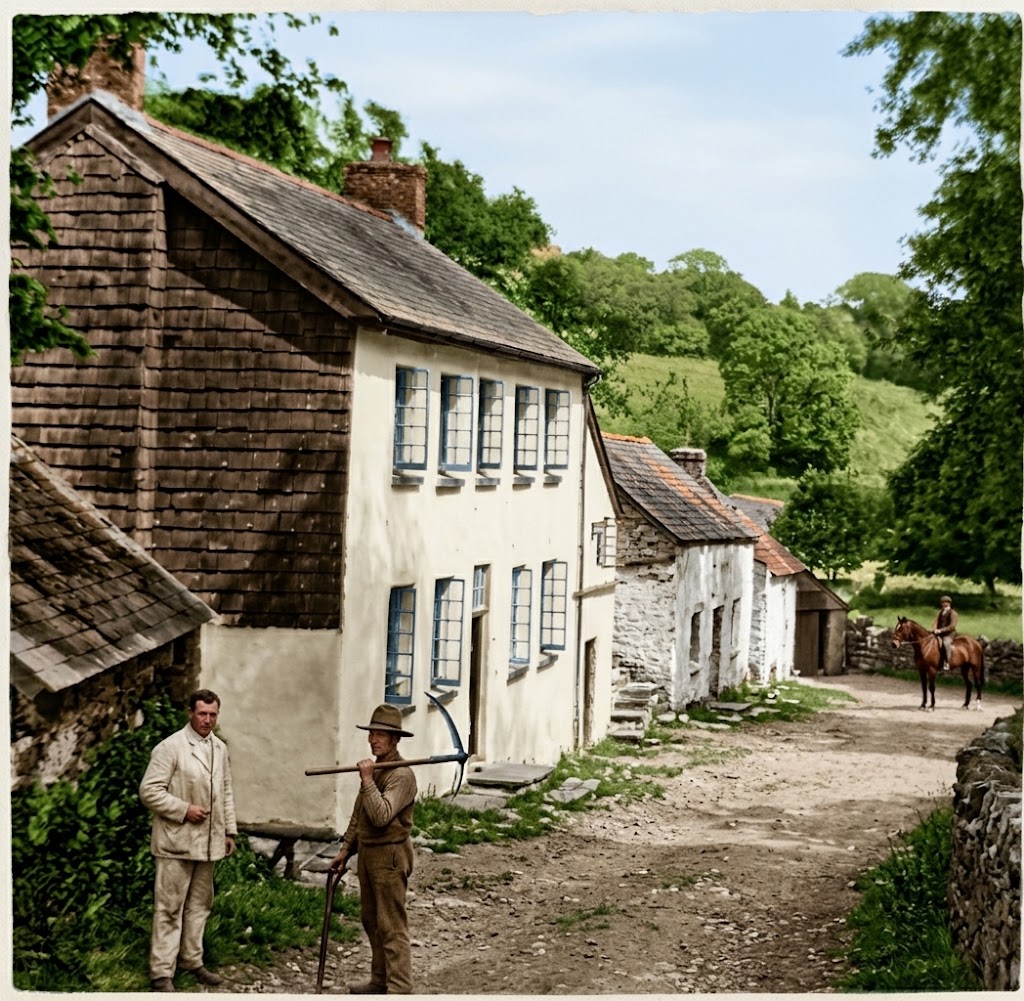 10. Fernworthy Farm old photograph colourised